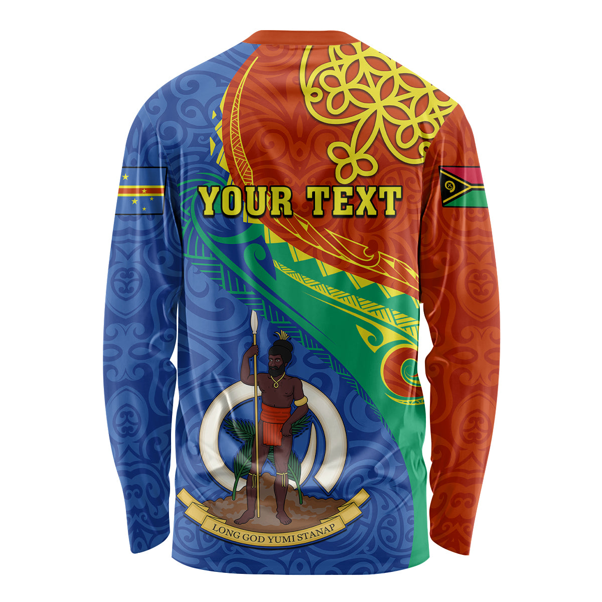 Personalized Tafea Day Long Sleeve Shirt Sand Drawing Vanuatuan Pattern LT05 - Polynesian Pride
