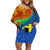 personalized-tafea-day-off-shoulder-short-dress-sand-drawing-vanuatuan-pattern