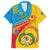 Torba Day Family Matching Puletasi Dress and Hawaiian Shirt Sand Drawing Vanuatuan Pattern LT05 Dad's Shirt - Short Sleeve Yellow - Polynesian Pride