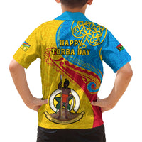 Torba Day Kid Hawaiian Shirt Sand Drawing Vanuatuan Pattern LT05 - Polynesian Pride