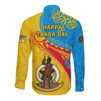 Torba Day Long Sleeve Button Shirt Sand Drawing Vanuatuan Pattern LT05 - Polynesian Pride