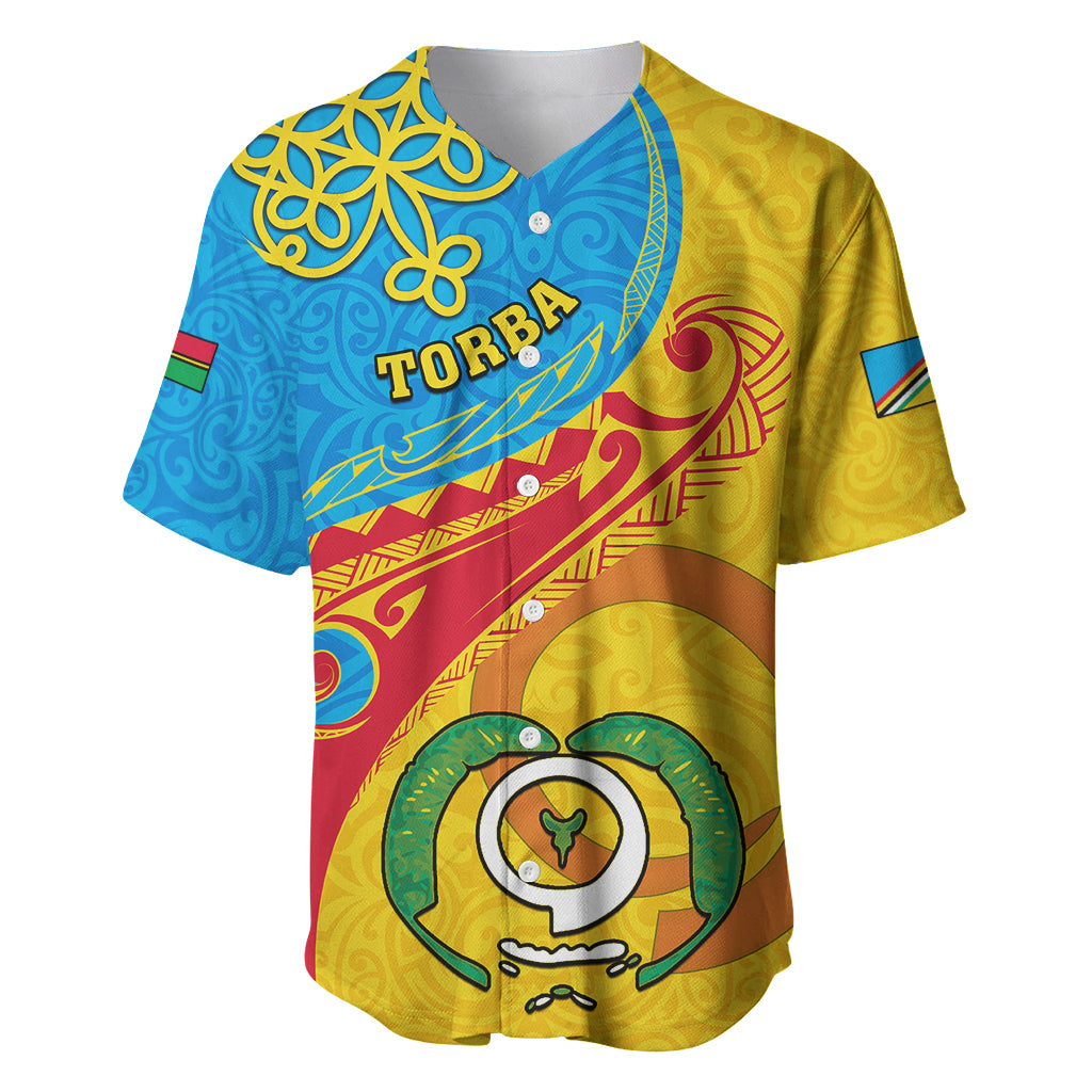 Personalized Torba Day Baseball Jersey Sand Drawing Vanuatuan Pattern LT05 Yellow - Polynesian Pride
