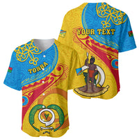 Personalized Torba Day Baseball Jersey Sand Drawing Vanuatuan Pattern LT05 - Polynesian Pride