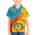 Personalized Torba Day Family Matching Puletasi Dress and Hawaiian Shirt Sand Drawing Vanuatuan Pattern LT05 Son's Shirt Yellow - Polynesian Pride