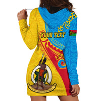Personalized Torba Day Hoodie Dress Sand Drawing Vanuatuan Pattern LT05 - Polynesian Pride