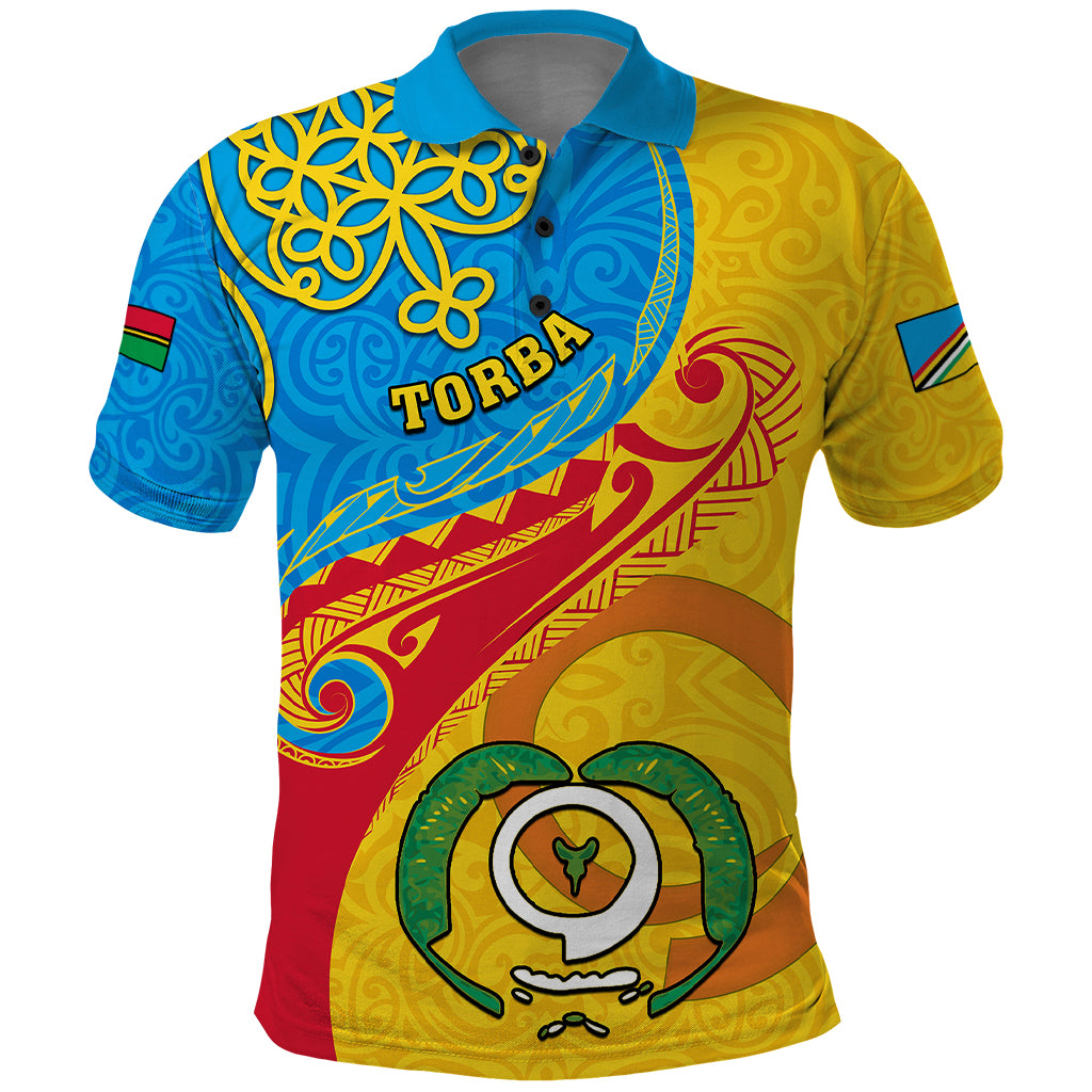 Personalized Torba Day Polo Shirt Sand Drawing Vanuatuan Pattern LT05 Yellow - Polynesian Pride