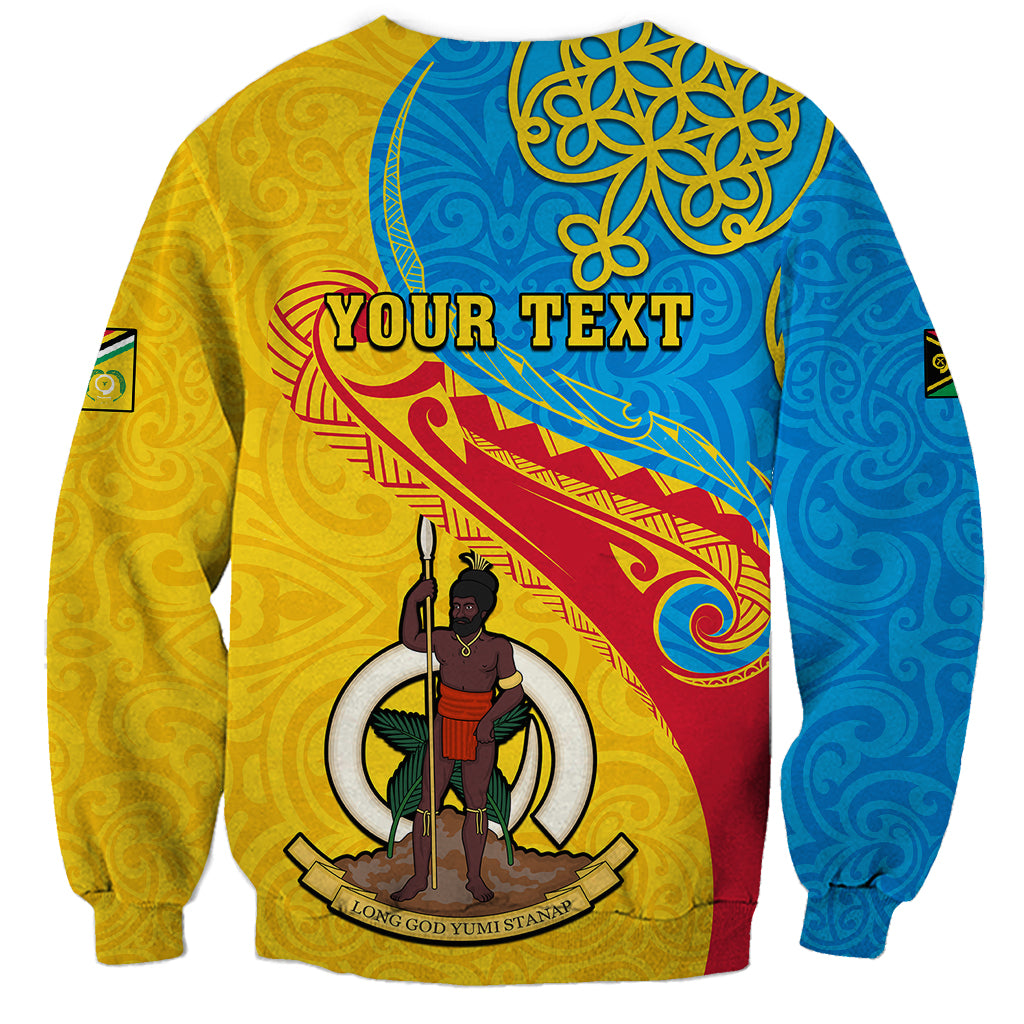 Personalized Torba Day Sweatshirt Sand Drawing Vanuatuan Pattern LT05 - Polynesian Pride