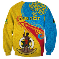 Personalized Torba Day Sweatshirt Sand Drawing Vanuatuan Pattern LT05 - Polynesian Pride