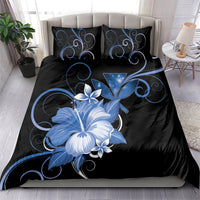 Hawaii Makahiki Kanaka Maoli Bedding Set Blue Hibiscus Floral Vibes LT05 - Polynesian Pride