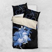 Hawaii Makahiki Kanaka Maoli Bedding Set Blue Hibiscus Floral Vibes LT05 US Twin 172cm x 218cm Blue - Polynesian Pride