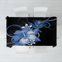 Hawaii Makahiki Kanaka Maoli Tablecloth Blue Hibiscus Floral Vibes LT05 Blue - Polynesian Pride