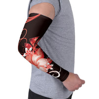Hawaii Makahiki Kanaka Maoli Arm Sleeves Red Hibiscus Floral Vibes LT05 - Polynesian Pride