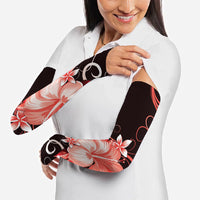 Hawaii Makahiki Kanaka Maoli Arm Sleeves Red Hibiscus Floral Vibes LT05 - Polynesian Pride