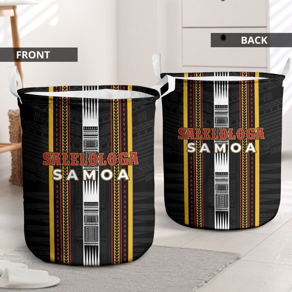 Salelologa Samoa Laundry Basket Samoan Tribal Pattern