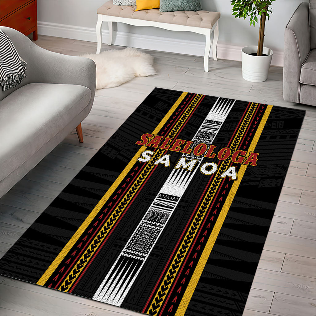 Salelologa Samoa Area Rug Samoan Tribal Pattern