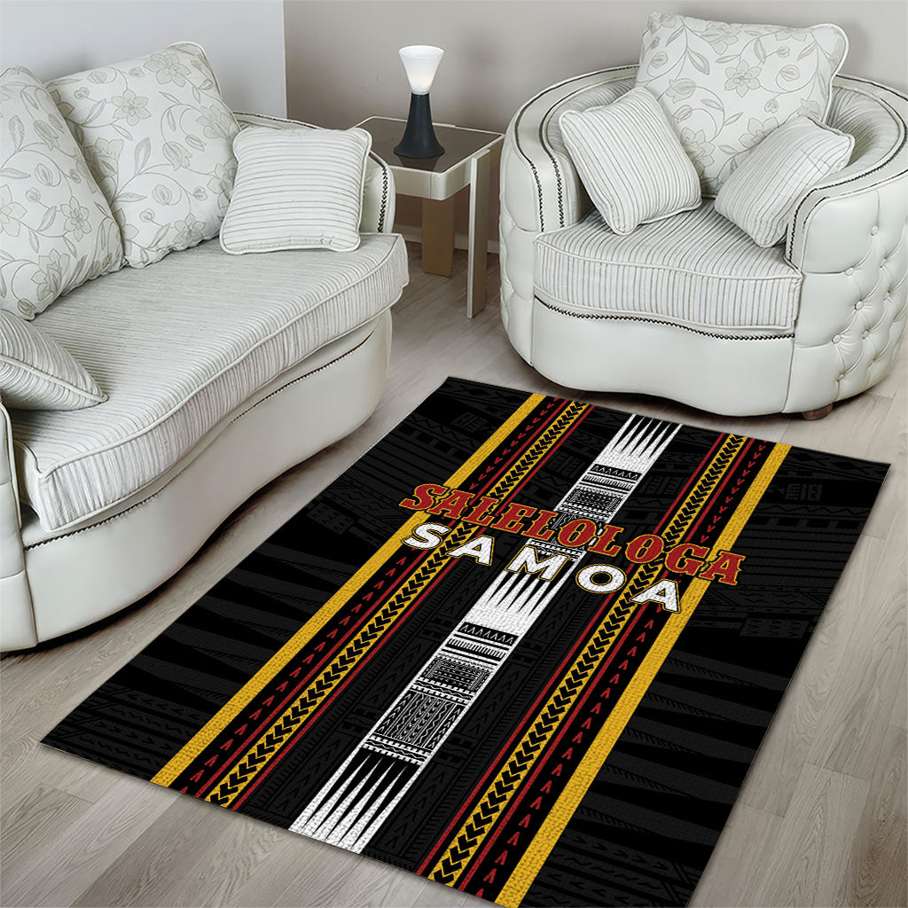 Salelologa Samoa Area Rug Samoan Tribal Pattern