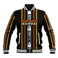 Personalised Salelologa Samoa Baseball Jacket Samoan Tribal Pattern