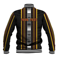 Personalised Salelologa Samoa Baseball Jacket Samoan Tribal Pattern