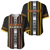 Personalised Salelologa Samoa Baseball Jersey Samoan Tribal Pattern