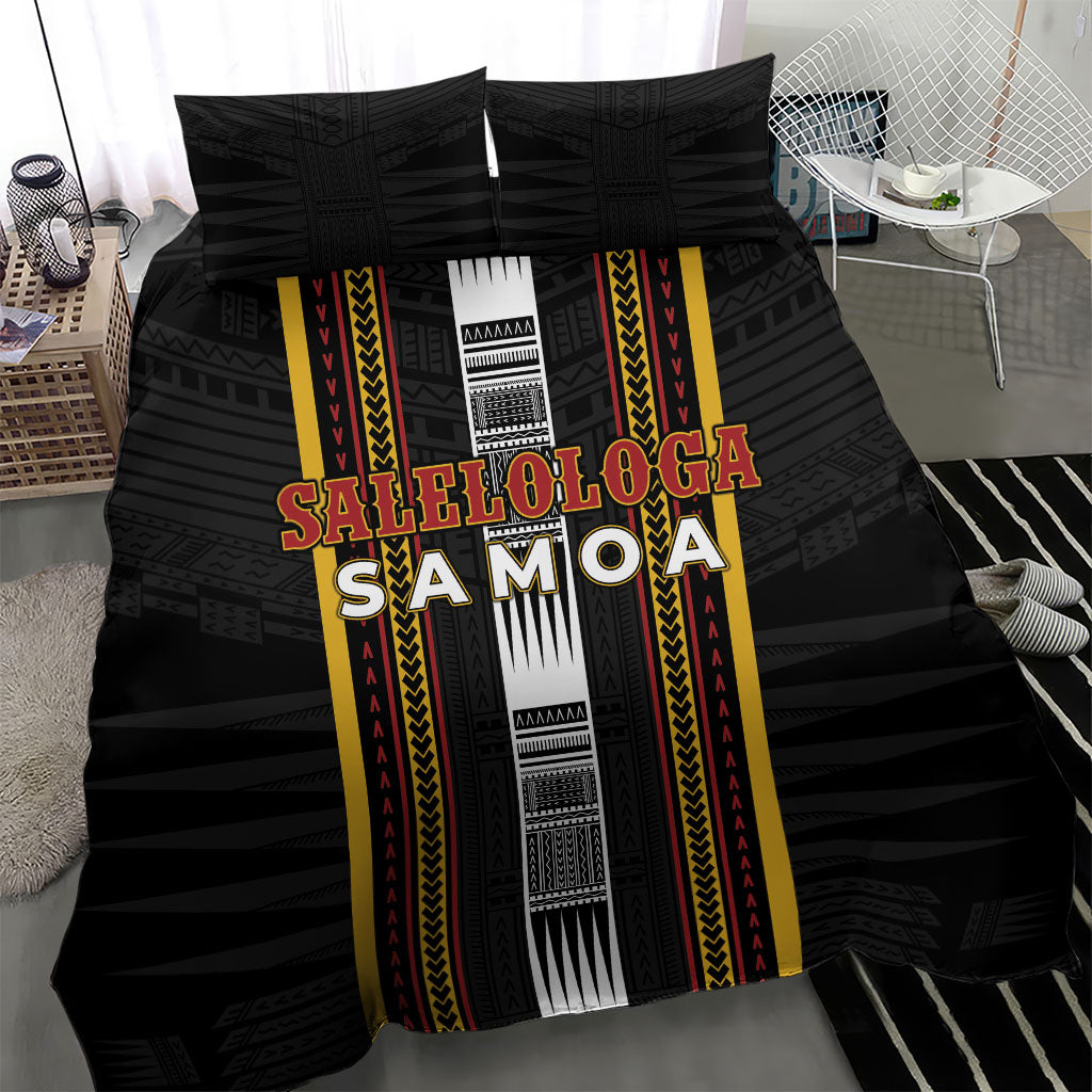 Salelologa Samoa Bedding Set Samoan Tribal Pattern