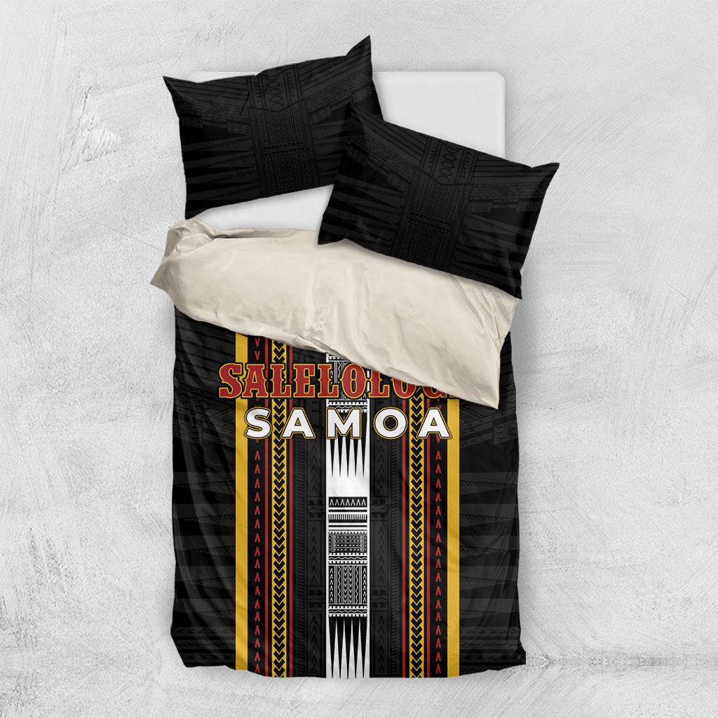Salelologa Samoa Bedding Set Samoan Tribal Pattern