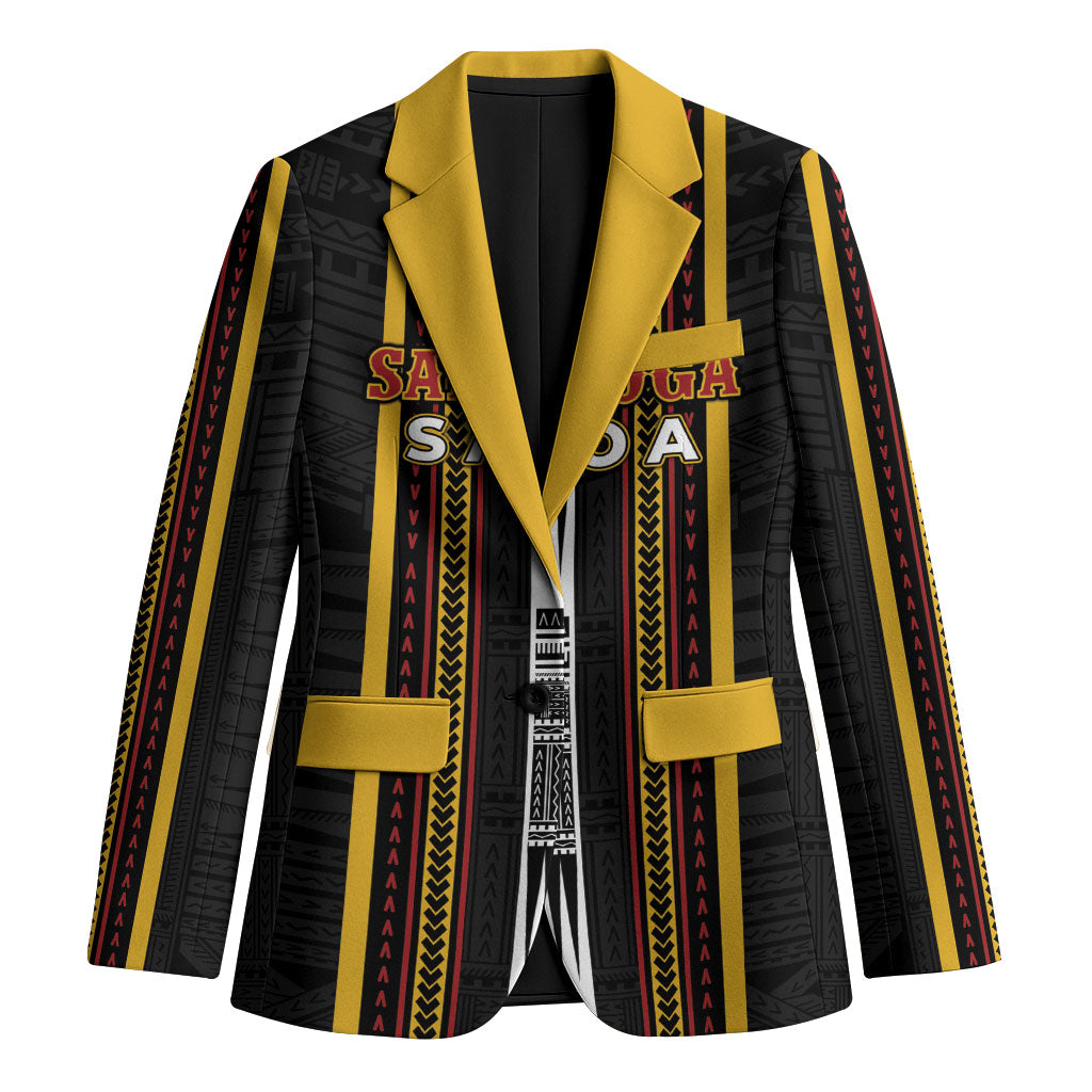 Personalised Salelologa Samoa Blazer Samoan Tribal Pattern