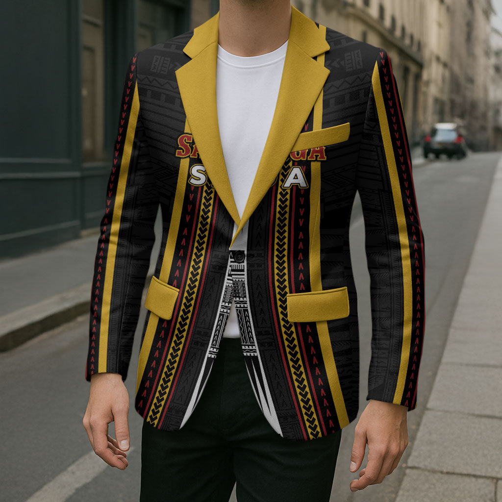 Personalised Salelologa Samoa Blazer Samoan Tribal Pattern