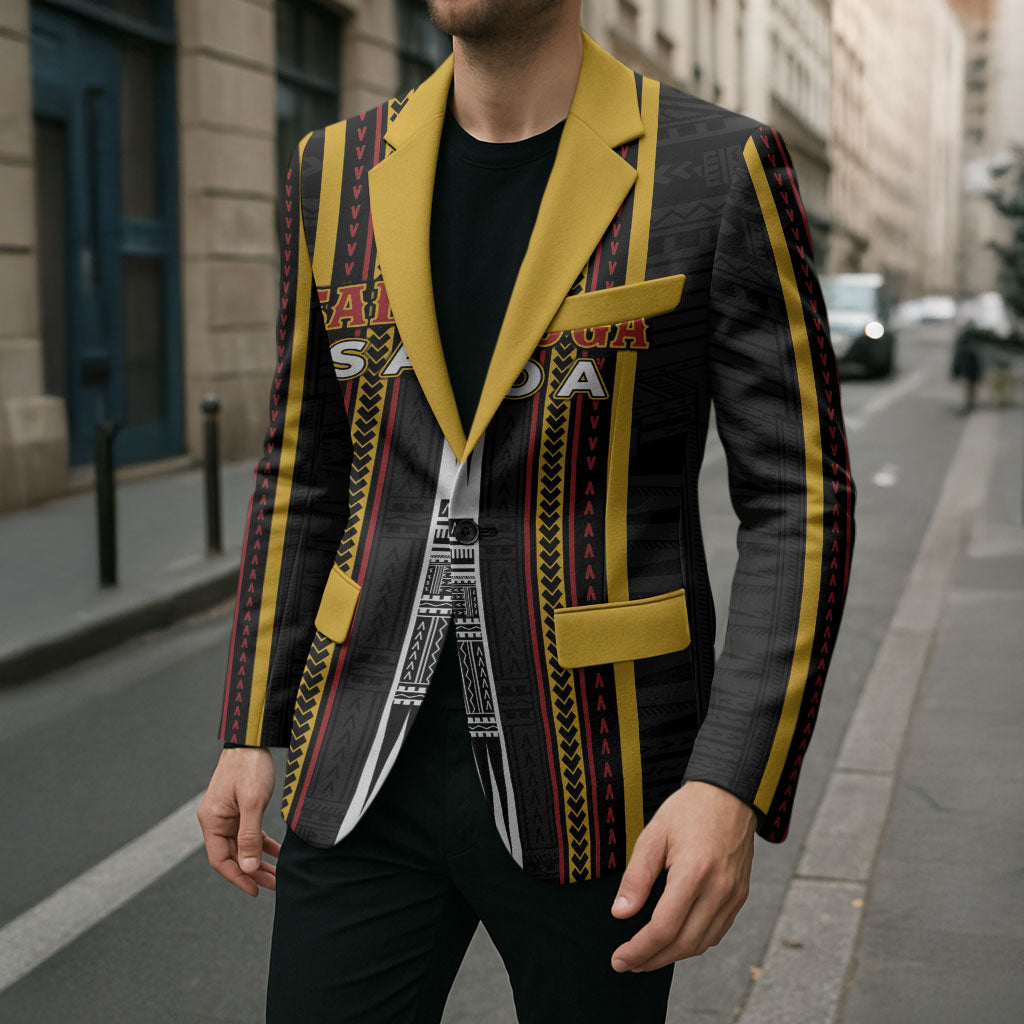 Personalised Salelologa Samoa Blazer Samoan Tribal Pattern