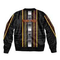 Personalised Salelologa Samoa Bomber Jacket Samoan Tribal Pattern