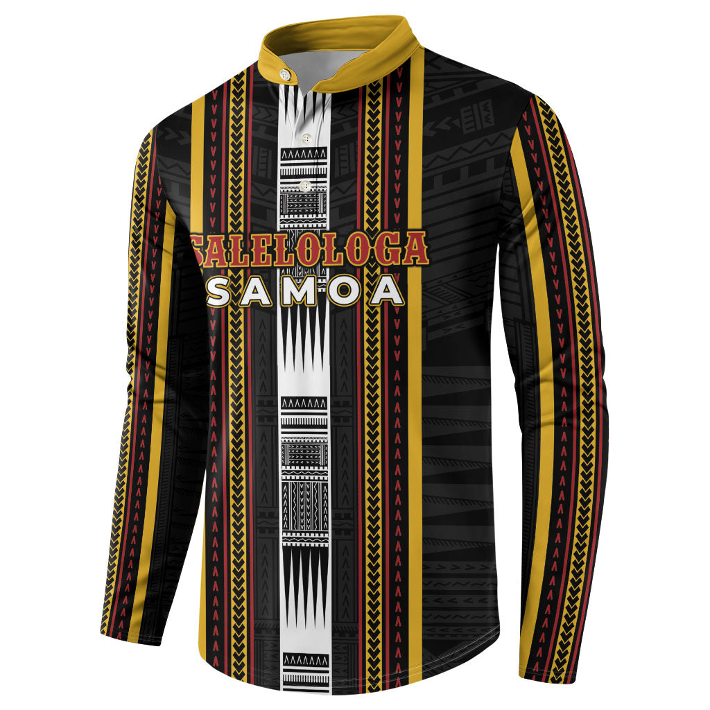 Personalised Salelologa Samoa Button Sweatshirt Samoan Tribal Pattern