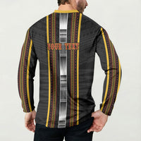 Personalised Salelologa Samoa Button Sweatshirt Samoan Tribal Pattern