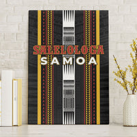 Salelologa Samoa Canvas Wall Art Samoan Tribal Pattern LT05 Without Frame Black - Polynesian Pride