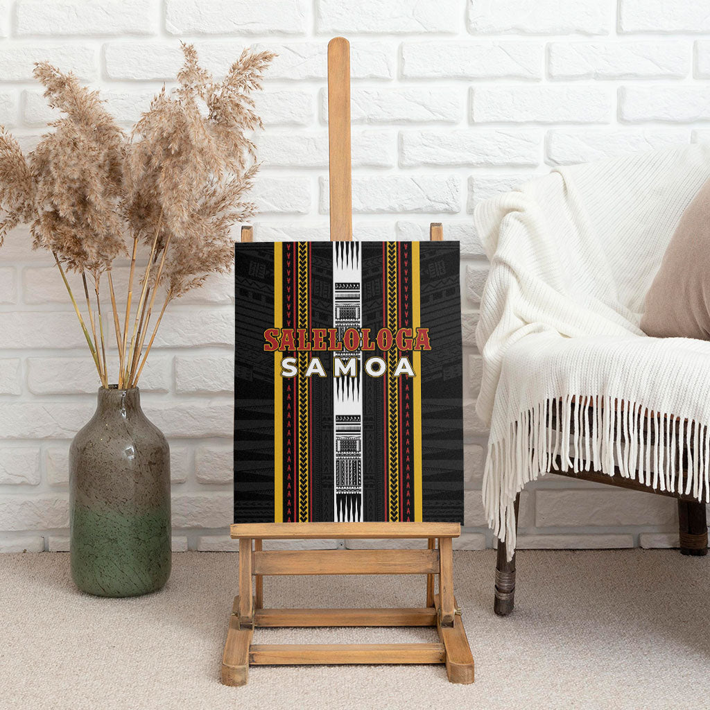 Salelologa Samoa Canvas Wall Art Samoan Tribal Pattern LT05 - Polynesian Pride