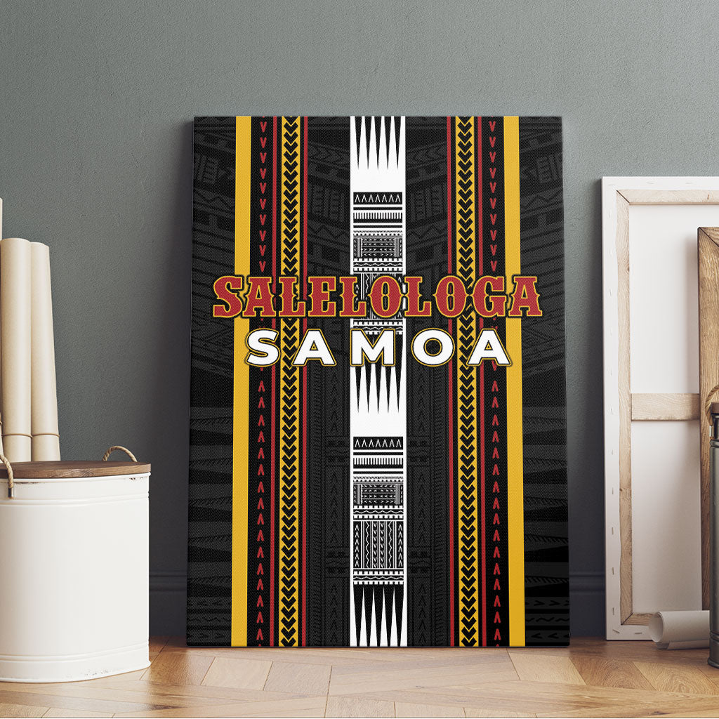 Salelologa Samoa Canvas Wall Art Samoan Tribal Pattern LT05 - Polynesian Pride