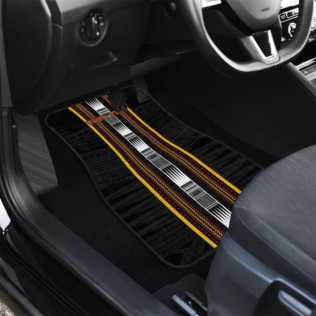 Personalised Salelologa Samoa Car Mats Samoan Tribal Pattern