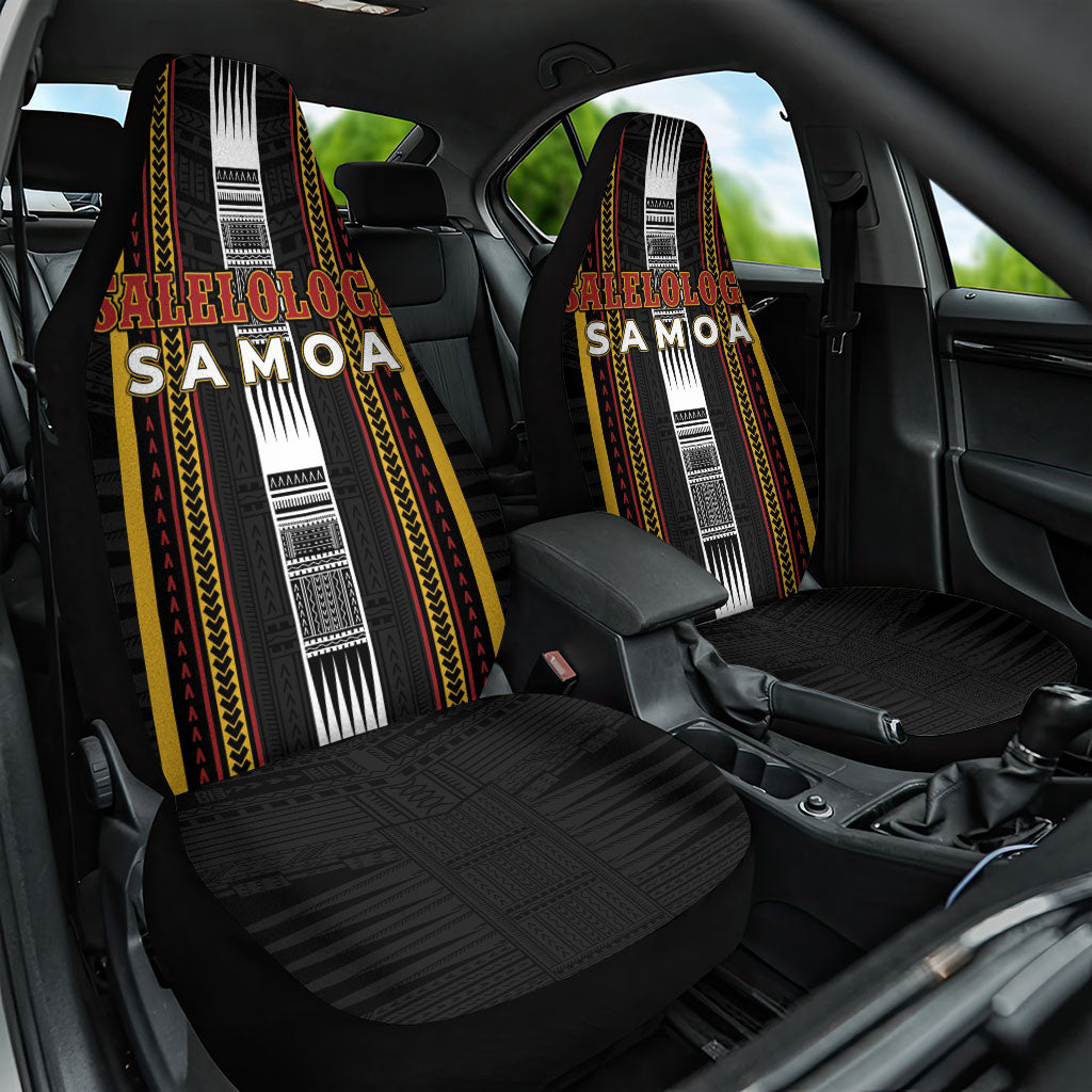 Salelologa Samoa Car Seat Cover Samoan Tribal Pattern LT05 One Size Black - Polynesian Pride