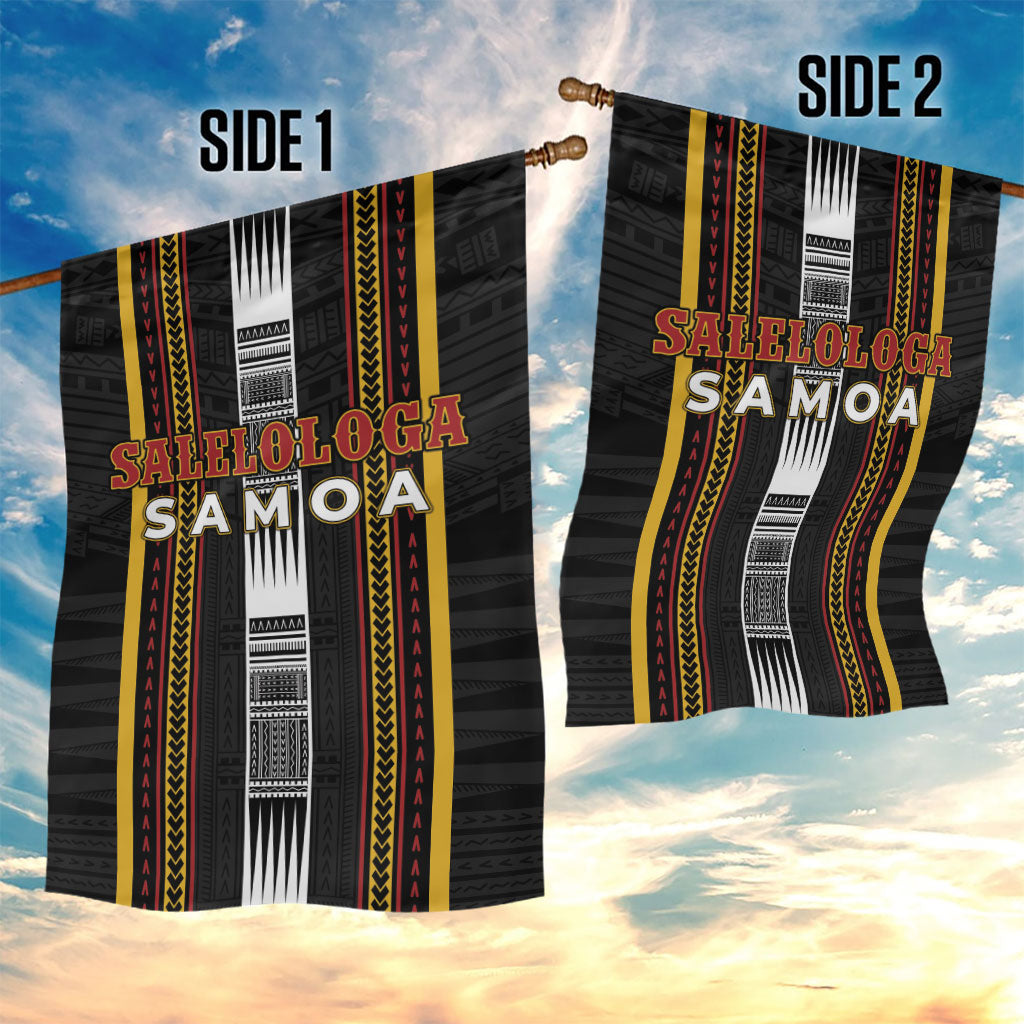Salelologa Samoa Garden Flag Samoan Tribal Pattern