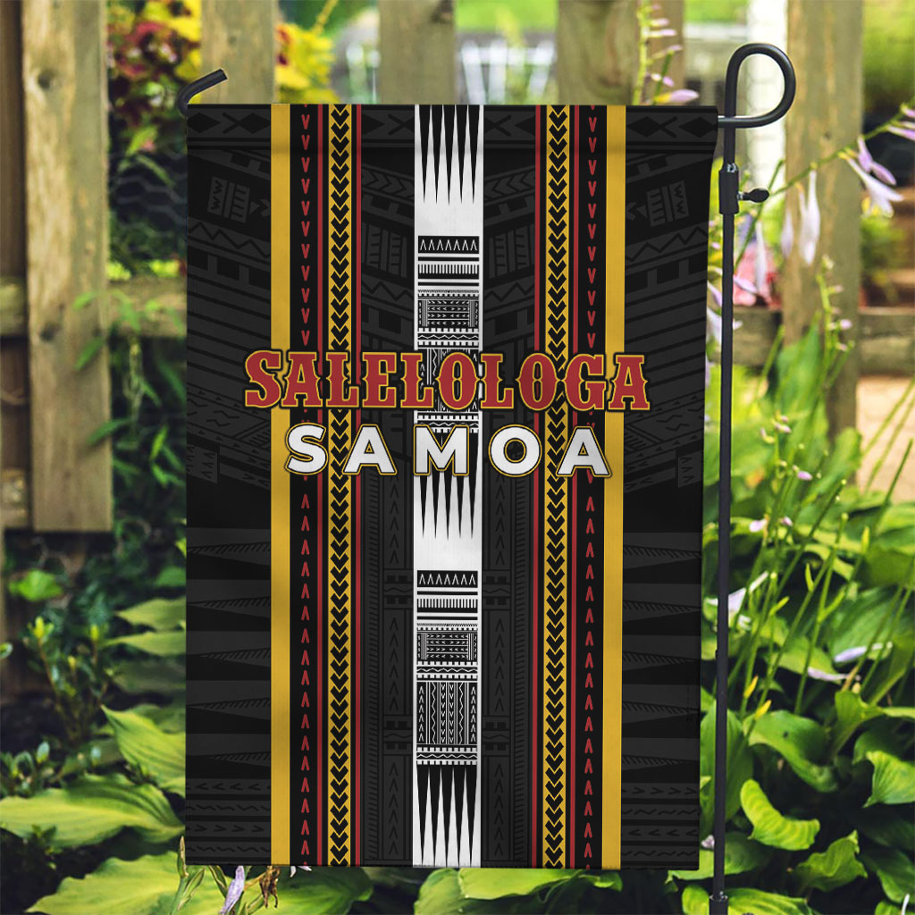 Salelologa Samoa Garden Flag Samoan Tribal Pattern