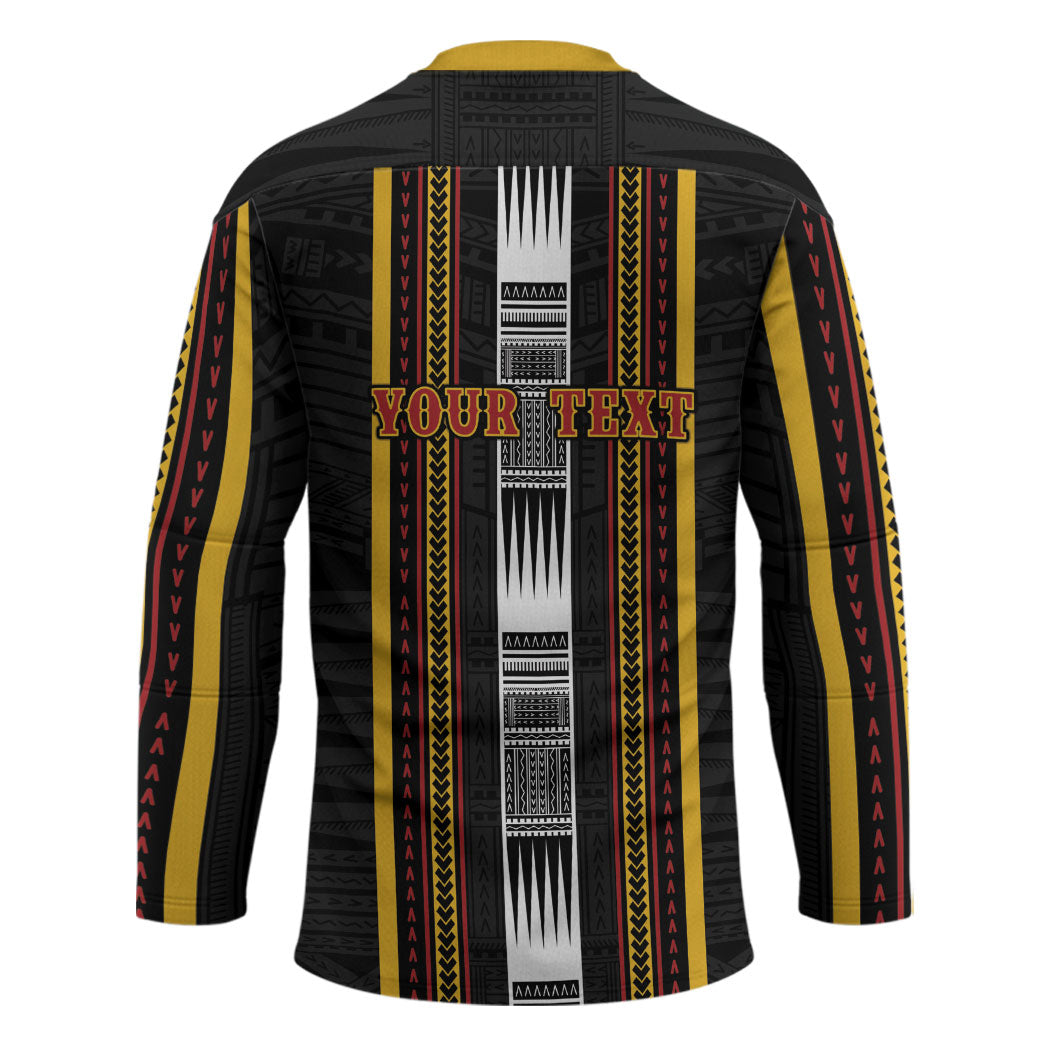 Personalised Salelologa Samoa Hockey Jersey Samoan Tribal Pattern