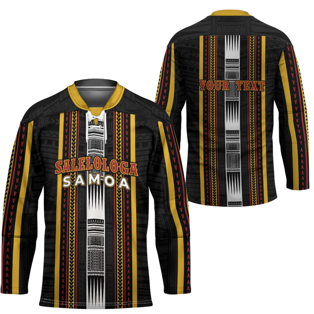 Personalised Salelologa Samoa Hockey Jersey Samoan Tribal Pattern