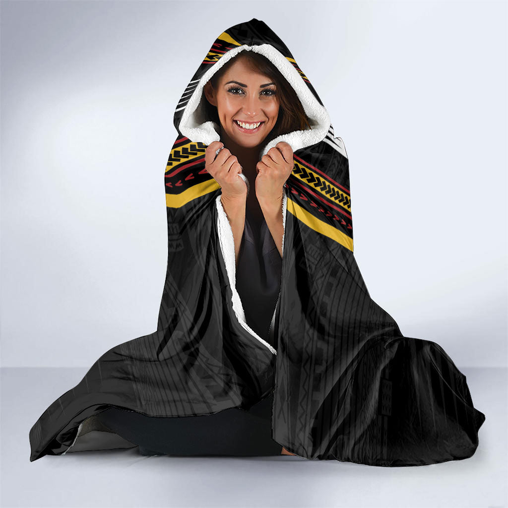 Salelologa Samoa Hooded Blanket Samoan Tribal Pattern