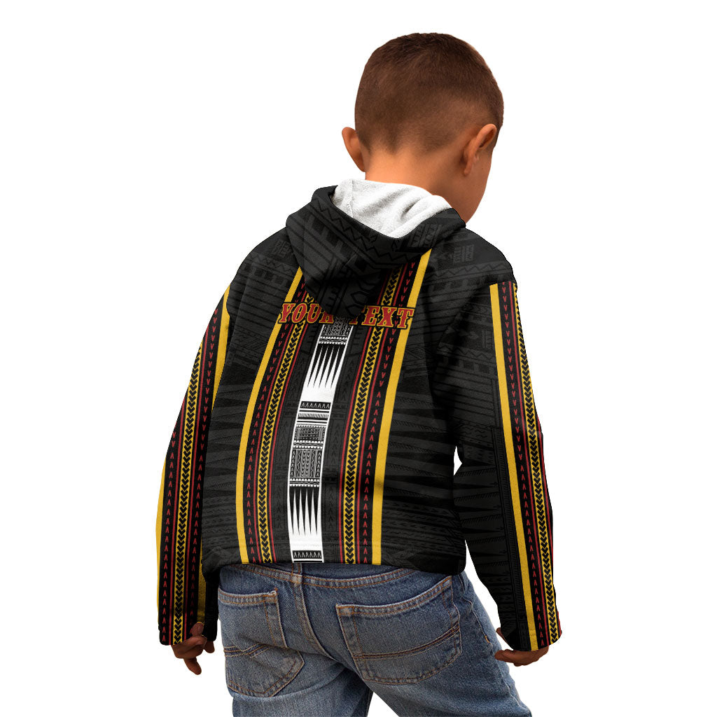Personalised Salelologa Samoa Kid Hoodie Samoan Tribal Pattern