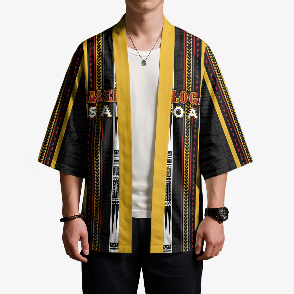 Personalised Salelologa Samoa Kimono Samoan Tribal Pattern