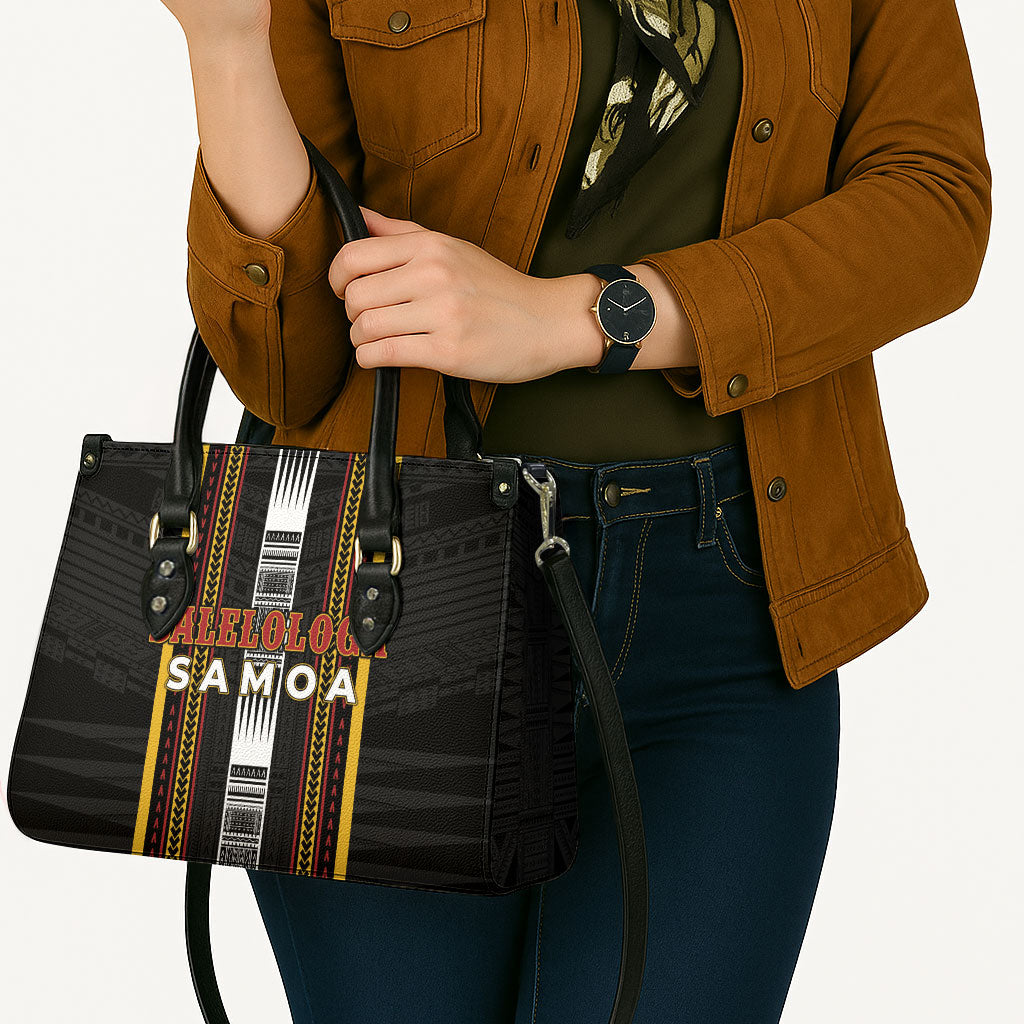 Salelologa Samoa Leather Bag Samoan Tribal Pattern