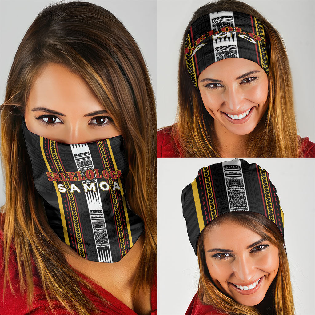 Salelologa Samoa Neck Gaiter Samoan Tribal Pattern
