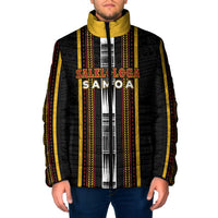 Personalised Salelologa Samoa Padded Jacket Samoan Tribal Pattern