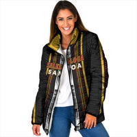 Personalised Salelologa Samoa Padded Jacket Samoan Tribal Pattern