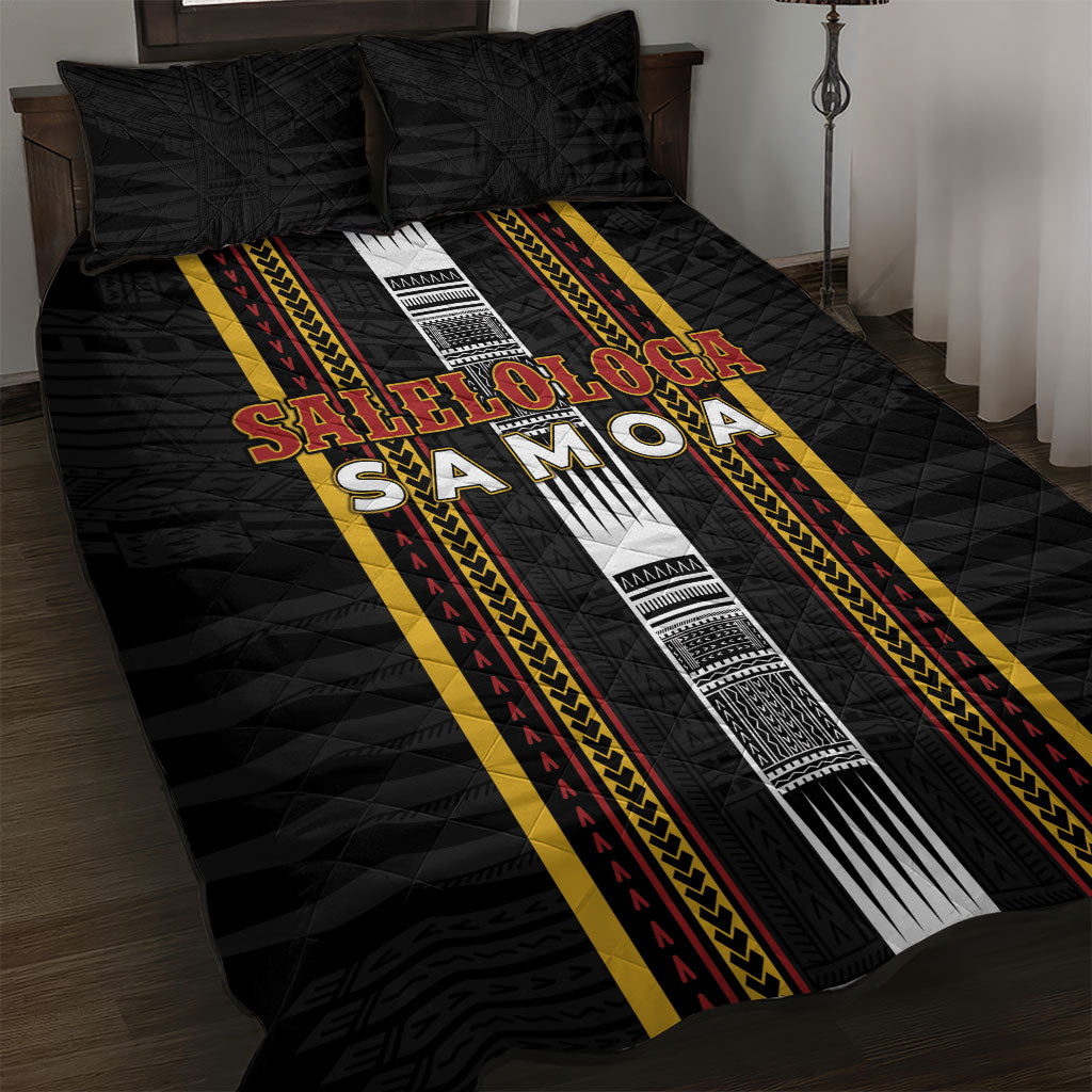 Salelologa Samoa Quilt Bed Set Samoan Tribal Pattern