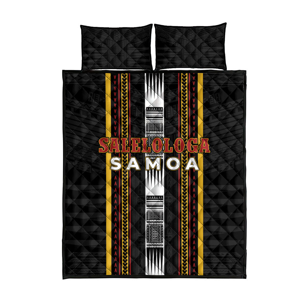 Salelologa Samoa Quilt Bed Set Samoan Tribal Pattern