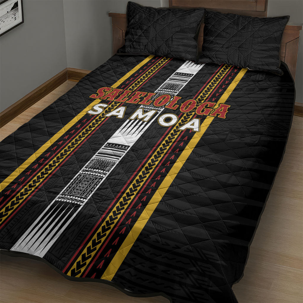 Salelologa Samoa Quilt Bed Set Samoan Tribal Pattern